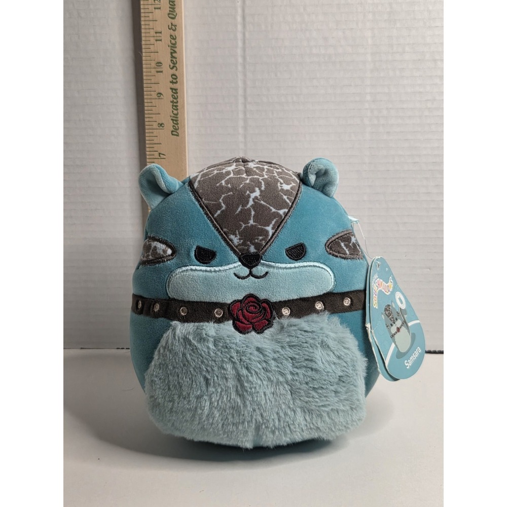SQUISHMALLOW Goth Samsara the Chipmunk 7.5 Inch Plush NWT SEE DESCRIPTION